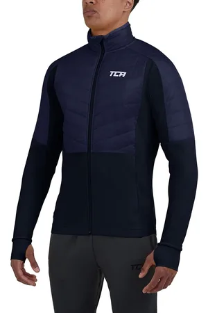 TCA Mannen Excel Hardloper All-Season Lichtgewicht Waterafstotend Opvouwbaar Hardloopjack - Donkerblauw, XXL