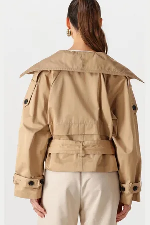 INWEAR Umayaiw Short Trench Jassen Dames - Zomerjas - - Maat 42