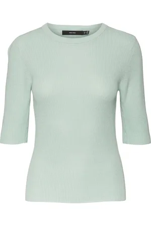 VERO MODA VMNEWLEXSUN 2/4 TIGHT O-NECK BLOUSE GA Dames Trui - Maat M
