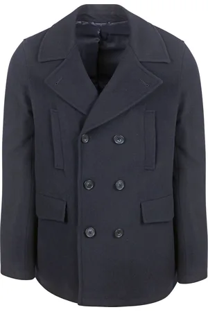 Suitable Caban Coat Wol Navy - Maat 48 - Heren - Mantels