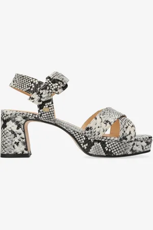 Fred de la Bretoniere Heeled Sandalen Ekam Plateau Black/White - Maat 40