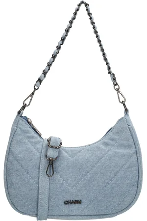 Charm London Hollywood Schoudertas - Crossbody - Katoen - Spijkerstof - Praktisch