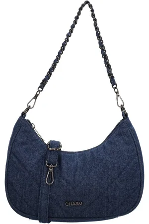Charm London Hollywood Schoudertas - Crossbody - Katoen - Spijkerstof - Praktisch