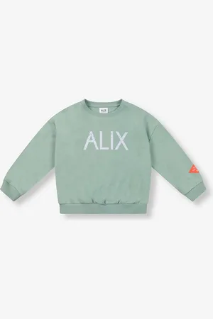 Alix the label - Sweater-Groen - - Maat 158-164
