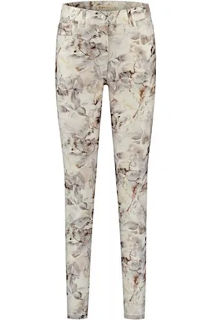 Gafair Broek Nancy - Bloem taupe ecru