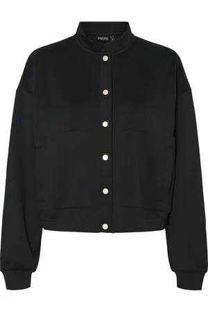 Pieces® Jas Pctalia Sweat Bomber Jrs Bc 17157642 Black Dames Maat - M