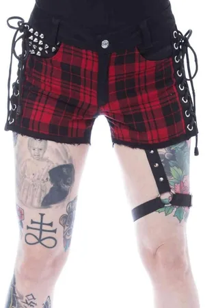 Heartless Korte broek -Taille, 28 inch- INES /Rood