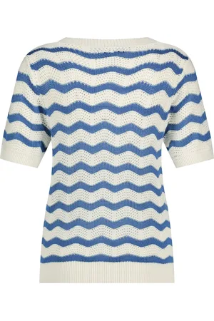 Red Button Trui SRB4516 Sweet zigzag - fresh BLue