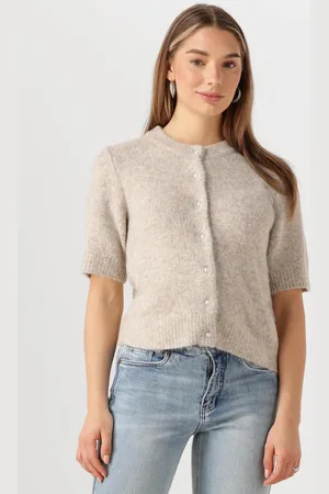 My Essential Wardrobe Elliemw Knit Cardigan Ss Truien & vesten Dames - Sweater - Hoodie - Vest- - Maat XL