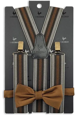 Sir Redman Bretels met strik - bretels combi pack Lucas Smith bruin