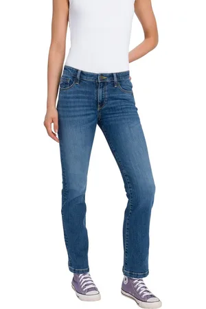 Cross Jeans Dames Jeans Broeken LAUREN bootcut Fit Blauw 28W / 32L Volwassenen