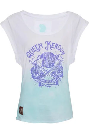 Queen Kerosin King Kerosin Female Shirt Dip Dye Shirt The Holy Ride White-M