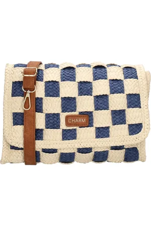 Charm London Cornwall Schoudertas - Crossbody - Riet - Overslag - Schouderband