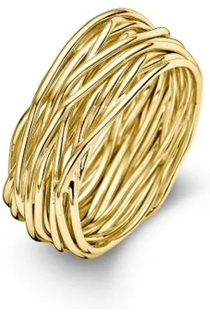 Casa Jewelry Ring Wikkel 54 - Goud Verguld - Maat 17.25