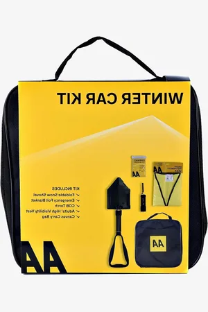 Merkloos Opvouwbare sneeuwschop LED-COB fakkel foliedeken Hi-Vis vest - Winter Car Kit - geschikt voor elk voertuig of thuis zwart