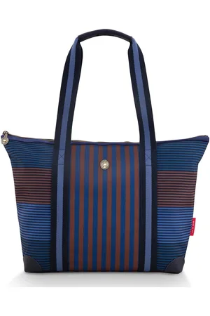 Pip Studio Tilda Stripe Tote Bag - Shopper - Medium - Blauw - 47x17x37cm