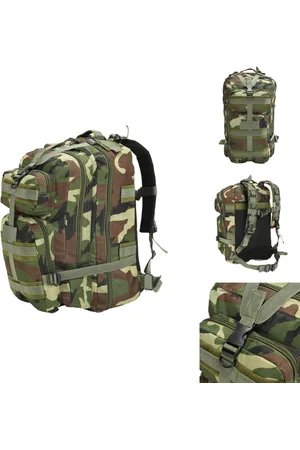vidaXL Backpack - Backpacks - Rugzak - Rugzakken - Rugzak legerstijl 50 L camouflage