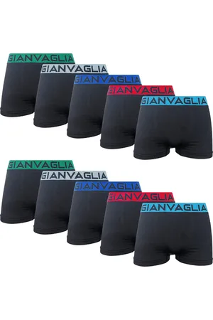 Gianvaglia Microfiber Boxershorts Heren - 10-Pack - Naadloos - - Maat M/L