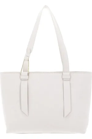 Coccinelle Leren Schoudertas Malory Handbag Crème