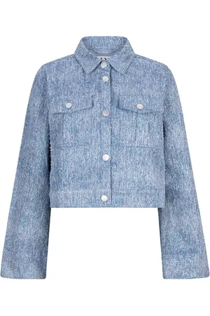 lofty manner Jas Jacket Liona Qc47 415 Denim Blue Dames Maat - L