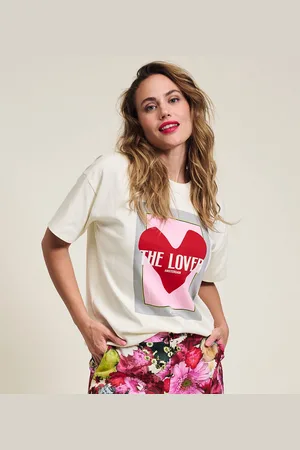 POM Amsterdam The Lover Tops & T-shirts Dames - Shirt - - Maat 40