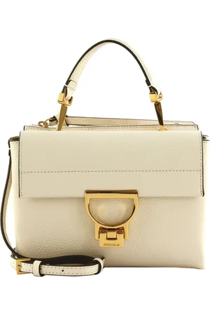 Coccinelle Leren Schoudertas Avondtas Arlettis Handbag Grainy Leather Crème