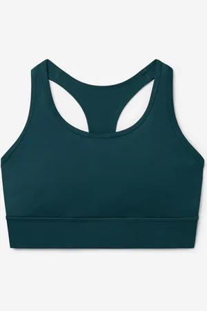 A-dam Ella - Sport top - Gemaakt Van Gerecycled Plastic - Sport Bh - Dames - Donkergroen - XS