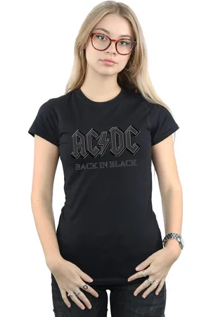 AC/DC Dames/Dames Back In Black Boyfriend Fit Katoenen T-Shirt