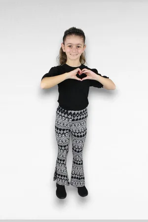 Merkloos Trendy Meisjes Flared Legging - Nu Kopen
