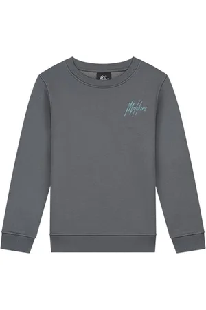 Malelions Sweater signature gestreept - Donker / Ice blauw