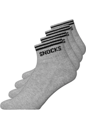 Snocks Retro sneakersocken mit streifen neu - Heren & Dames - 4 Paar