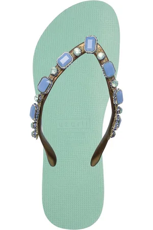 Uzurii Copa Cabana Blue Dames Slippers Mint Green 39/40
