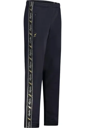 Australian Broek met zwarte bies navy en 2 ritsen maat 3XS/40