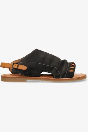 Shabbies Amsterdam Sandalen Angel Sleeve Donker Brown - Maat 42