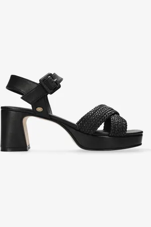Fred de la Bretoniere Heeled Sandalen Ekam Plateau Black - Maat 38