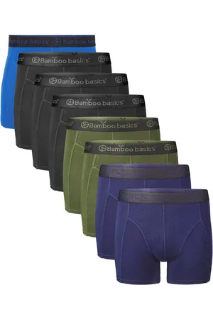 Bamboo Basics 8-pak heren boxershorts - Rico - Multipack Bamboe heren onderbroek - Anti zweet mannen ondergoed - L
