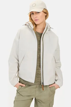Camel Active Windbreaker gemaakt van gerecycled polyester - Maat womenswear-48 - Pearl wit