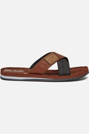 PME Legend™ Haig Slippers cognac Imitatieleer - Heren - Maat 43