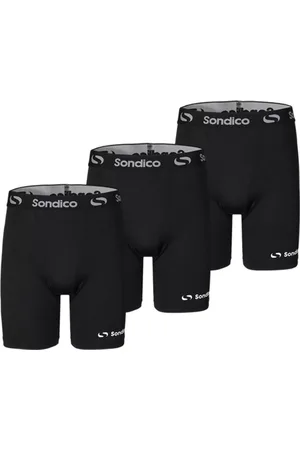 Sondico 3-Pack Slindingshort - Sportshort - Lengte 15 cm - Heren - Black - Maat XL