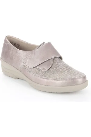 Solidus Grijze Klittenbandschoenen Hedda Wijdte K