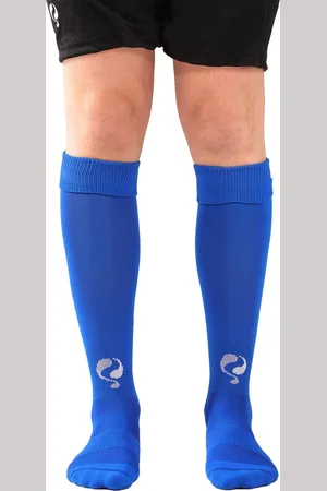 Q1905 Evergreen Voetbalsokken - Blauw/Wit | Comfortabele Voetbalkousen