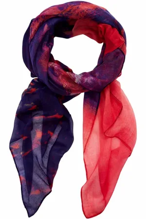 Desigual Sjaal Foulard Bali Lacroix Rectangle Koraalrood