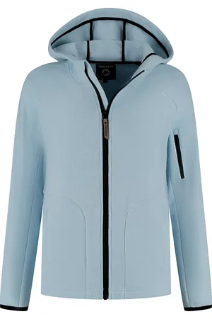Travelin Bryndis - Dames vest - Met capuchon - Lichtblauw