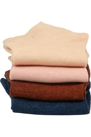 Merkloos ADA® - Bamboe sokken dames - Enkelsokken - Sneakersokken - Ademend, Antibacterieel - 35/38 - 4 paar, Set van 4 kleuren