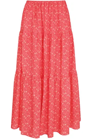Fluresk Rok Cassidy Skirt 25zsf03 Sunkissed Coral/terra Dames Maat - W44