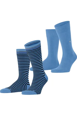 Burlington 2-paar Everyday heren sokken - Stripe - Biologisch katoenen sokken met streep print - 46