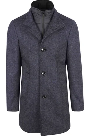 Suitable Prestige Hamburg Coat Navy - Maat 46 - Heren - Mantels