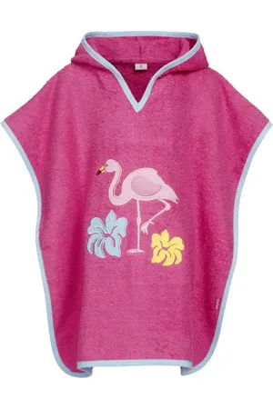 Playshoes Poncho met capuchon voor kinderen - Flamingo - - maat S