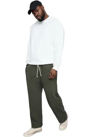 Trendyol 100% Katoen Plus Size Regular Cut Getextureerde Joggingbroek Tmnaw25Aj00010
