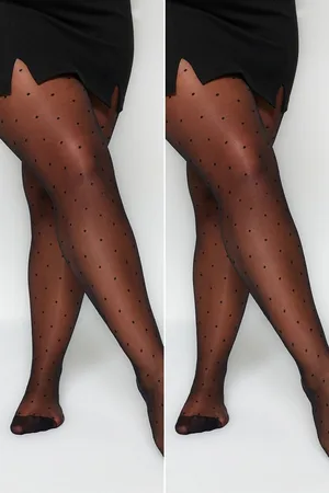 Trendyol Zwarte 15-Den, Set Van 2 Panty
